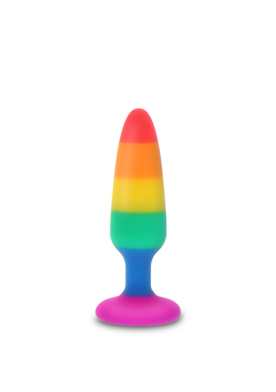 Анальна пробка TOY JOY Twink, M, різнокольорова, 11 х 3 см - Зображення 2