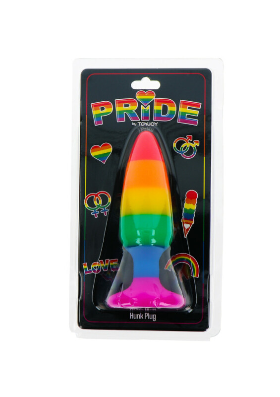 Анальна пробка TOY JOY Hunk Plug, L, різнокольорова, 13 х 3.9 см - Зображення 3