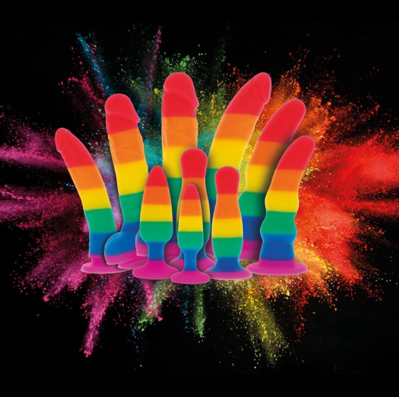 Анальна пробка TOY JOY Fun Stuffer, L, різнокольорова, 12.5 х 3.3 см - Зображення 3