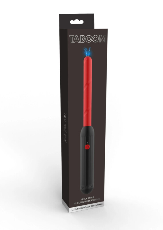 Електростимулятор Taboom Prick Stick Electro Shock Wand червоно-чорний, 34 см