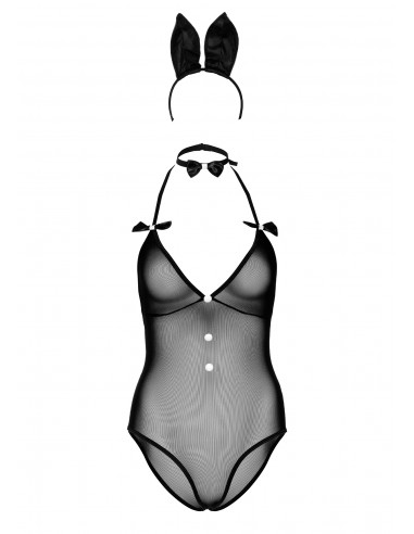 Костюм кролика еротичний Daring Intimates Classic Bunny, 3 предмети, чорний, S/M - Зображення 4