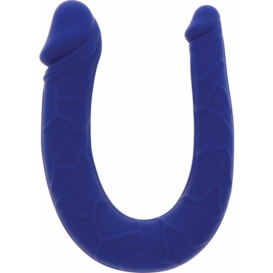 Фалоімітатор подвійний TOY JOY Realistic Mini Double Dong, синій, 30 см