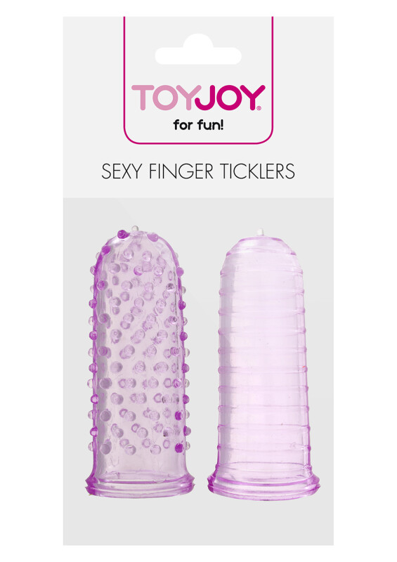 Насадки рельєфні на палець Toy Joy фіолетові, 7 х 3 см - Изображение 1