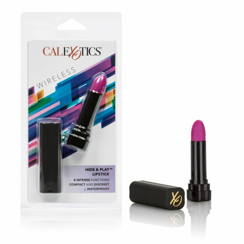 Вібратор CalExotics Hide & Play у вигляді помади, чорний, 8.3 х 2 см - Зображення 1