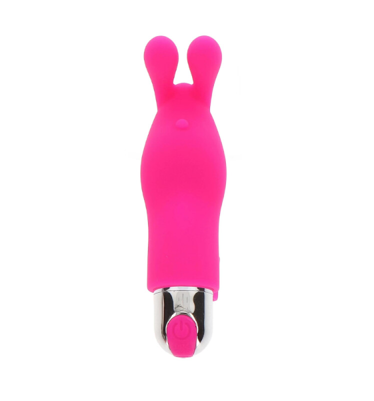 Вібратор на палець Toy Joy Bunny Pleaser з вушками кролика, рожевий, 10.5 х 3 см - Зображення 2