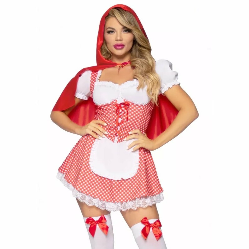 Рольовий костюм Червоної Шапочки Fairytale Miss Red від Leg Avenue, L - Изображение 1