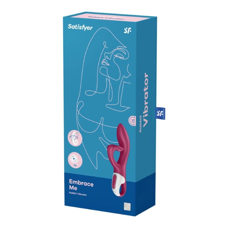 Вібратор-кролик Satisfyer Embrace Me гнучкий, рожевий, 21 х 4.6 см - Изображение 1