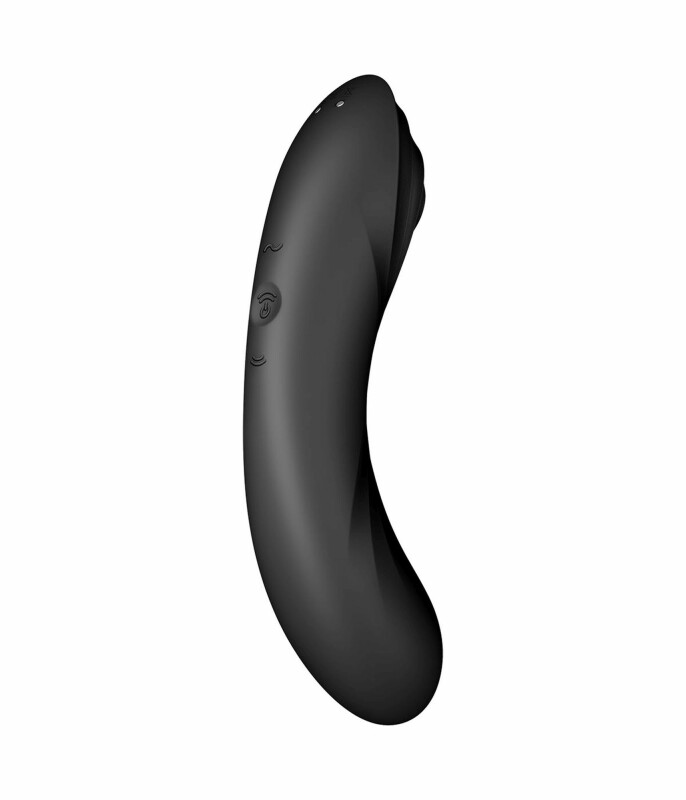 Вібратор Satisfyer Curvy Trinity 4 з вакуумною стимуляцією, чорний, 17 х 4.2 см - Зображення 6