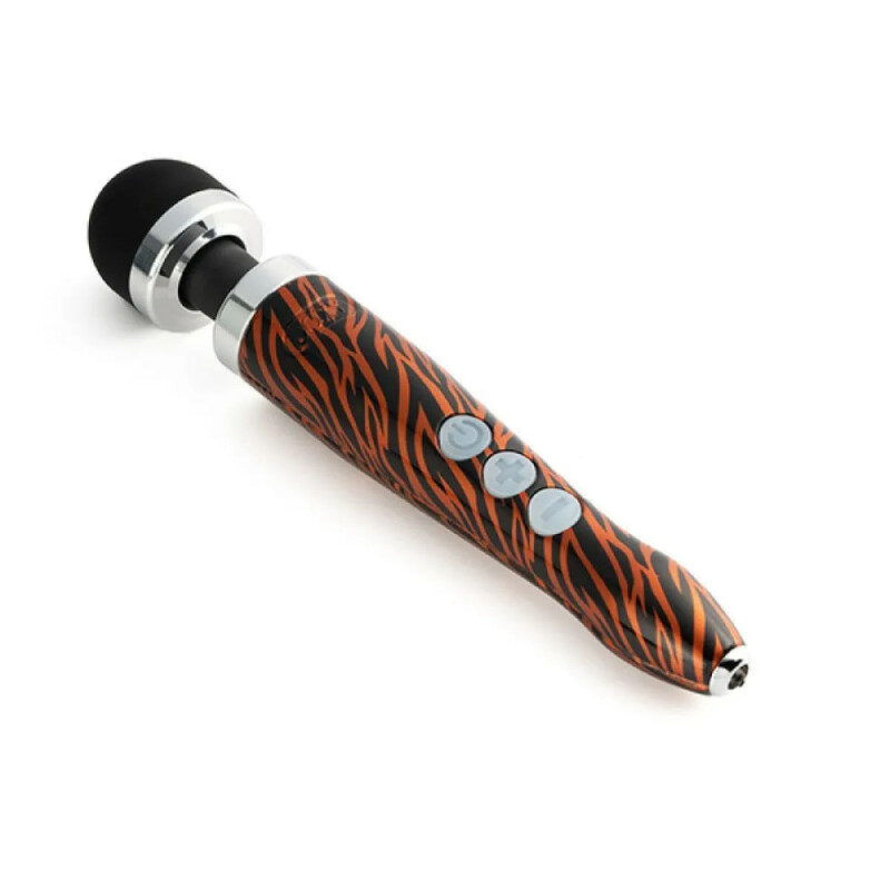 Масажер-мікрофон Doxy Die Cast 3R Wand Vibrator Tiger, тигровий - Изображение 2