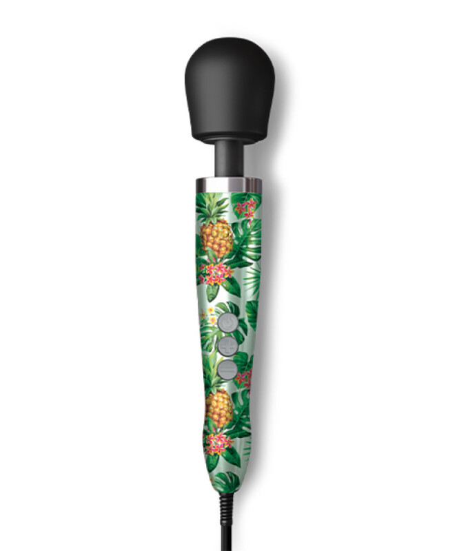 Вібромасажер Doxy Die Cast Pineapple з ананасами, зелений
