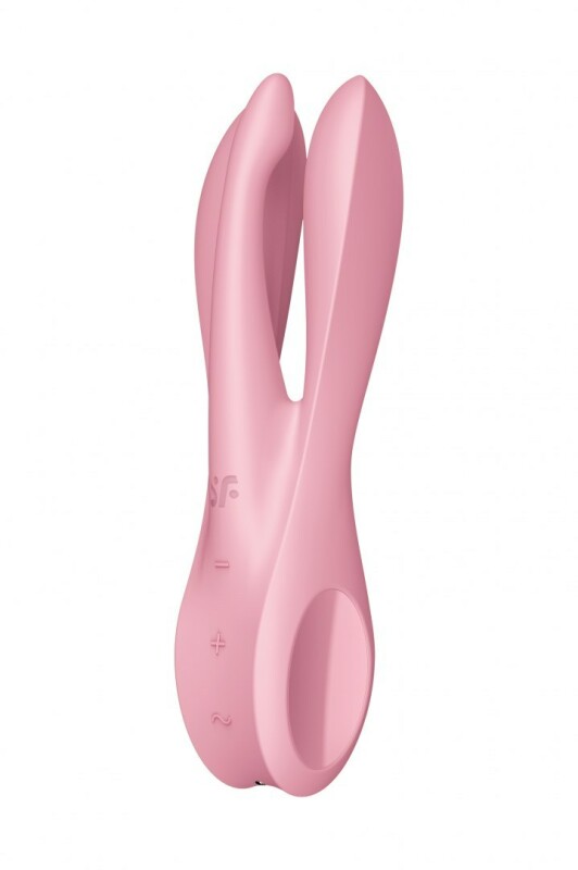 Вібратор для клітора Satisfyer Threesome 1 гнучкий, рожевий, 14 х 3.7 см