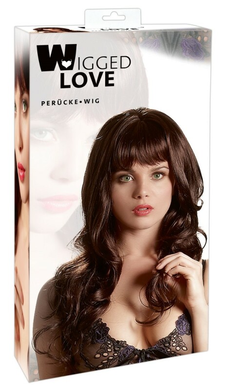 Перука довга з чубчиком Cottelli Collection Long Dark Brown Wig, 55 см - Зображення 1