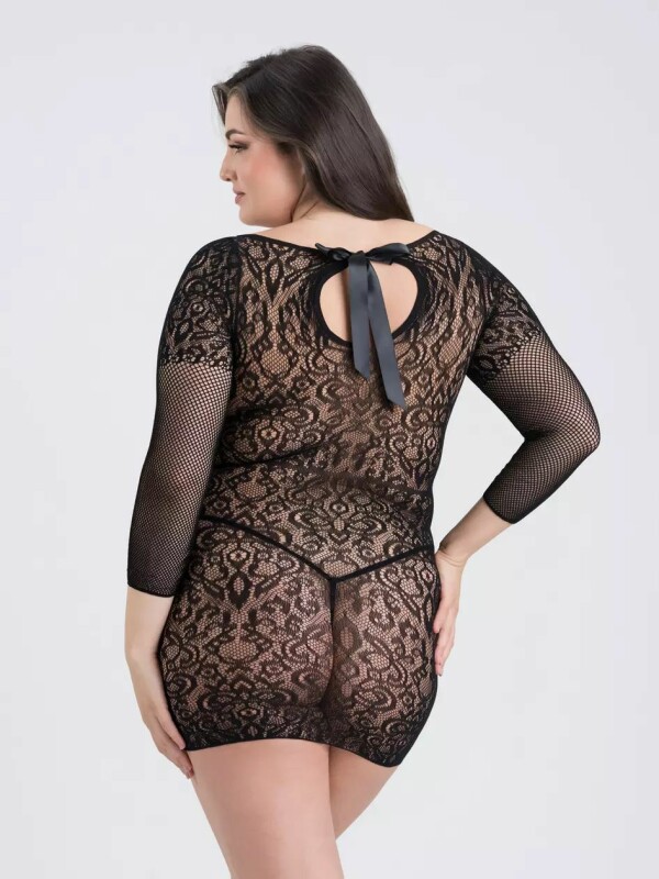 Сукня сексуальна мереживна Plus Size Fifty Shades of Grey, чорна - Изображение 1