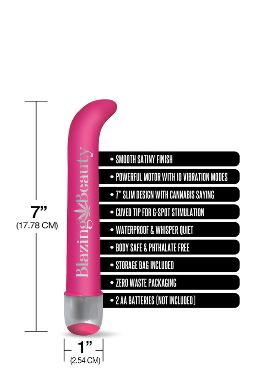 Вібатор Buzzed G-spot Vibe, яскраво-рожевий, 17,7 см - Изображение 2
