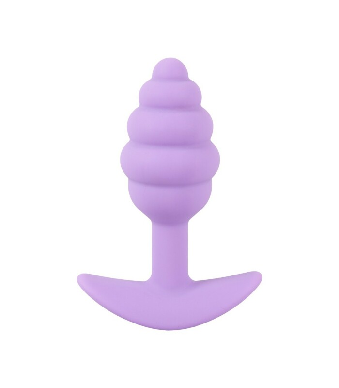 Анальна пробка Cuties Plugs Purple фіолетова, 7.5 см х 2.8 см