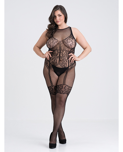 Комбінезон з візерунком боді Plus Size Queen, Fifty Shades of Grey Captivate, розмір 52-56, чорний