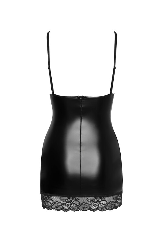 Сукня сексуальна з мереживом Noir Handmade M, вініл, чорна - Изображение 4