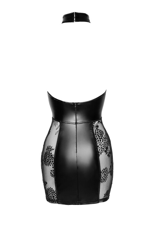 Сукня сексуальна з напівпрозорими вставками Noir Handmade M, вініл, чорна - Зображення 9