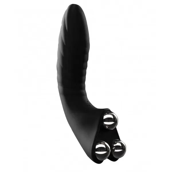 Універсальний вібратор для пар HOT StiVi The Real Threat Partner Vibrator чорний, 17 см х 5.5 см - Изображение 5