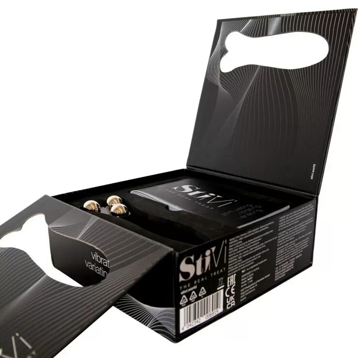 Універсальний вібратор для пар HOT StiVi The Real Threat Partner Vibrator чорний, 17 см х 5.5 см - Изображение 2