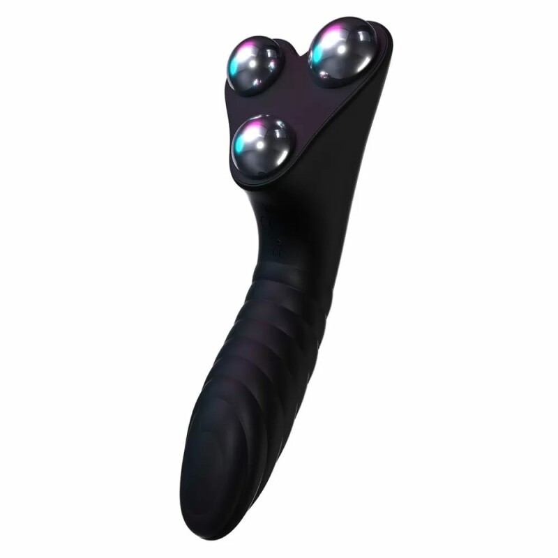Універсальний вібратор для пар HOT StiVi The Real Threat Partner Vibrator чорний, 17 см х 5.5 см