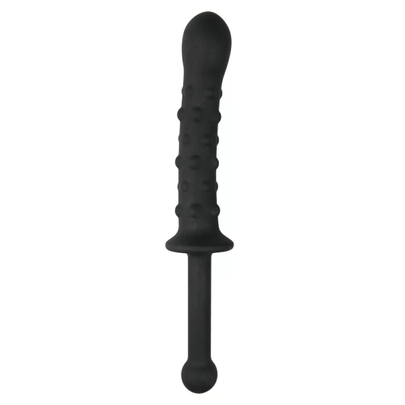 Фалоімітатор EasyToys The Handler з ручкою, чорний, 25 х 3.5 см