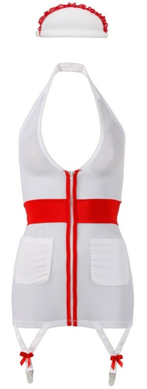 Костюм сексуальної медсестри Cottelli Costumes Nurse, M, 2 предмети, білий - Изображение 2