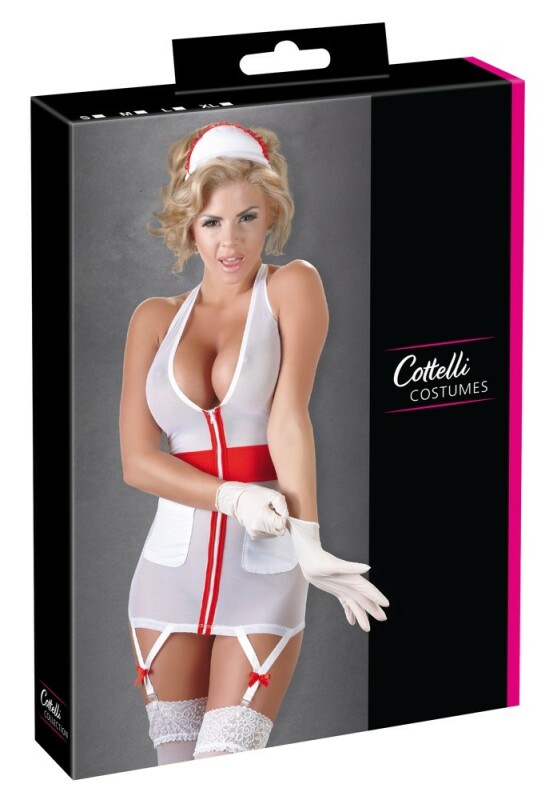 Костюм сексуальної медсестри Cottelli Costumes Nurse, M, 2 предмети, білий - Изображение 4