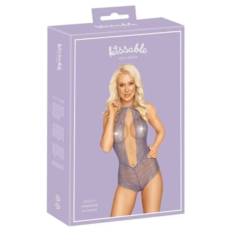 Лілове мереживне боді S/M - Изображение 2
