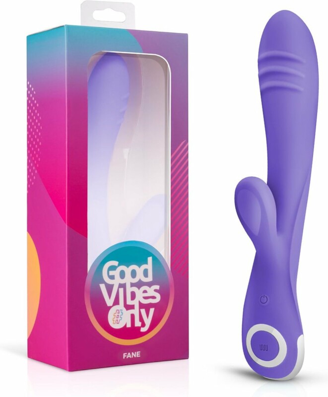 Вібратор-кролик Fane Good Vibes Only, силіконовий, фіолетовий, 22 х 3.7 см