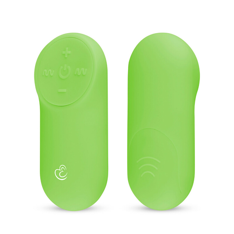 Віброяйце з дистанційним пультом Easytoys, салатове, 7 х 3.5 см - Изображение 3
