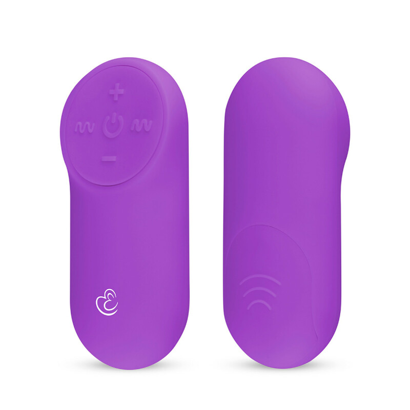 Віброяйце з дистанційним пультом Easytoys, фіолетове, 7 х 3.5 см - Изображение 2