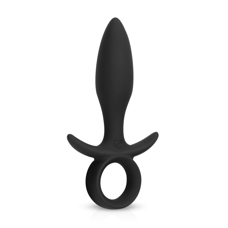 Анальна пробка з вібрацією Butt Buzzer Easytoys, силіконова, чорна, 14.5 х 2.6 см