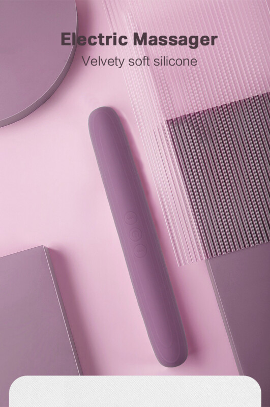Вібратор двосторонній Sweet Em Dual Vibe силіконовий, фіолетовий, 22 х 3 см - Зображення 8