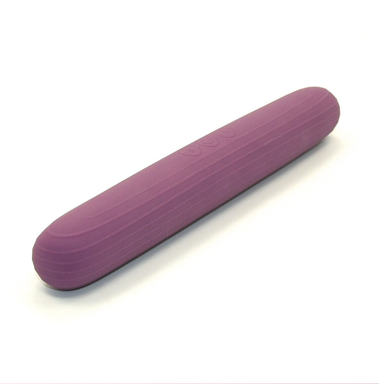 Вібратор двосторонній Sweet Em Dual Vibe силіконовий, фіолетовий, 22 х 3 см - Зображення 3