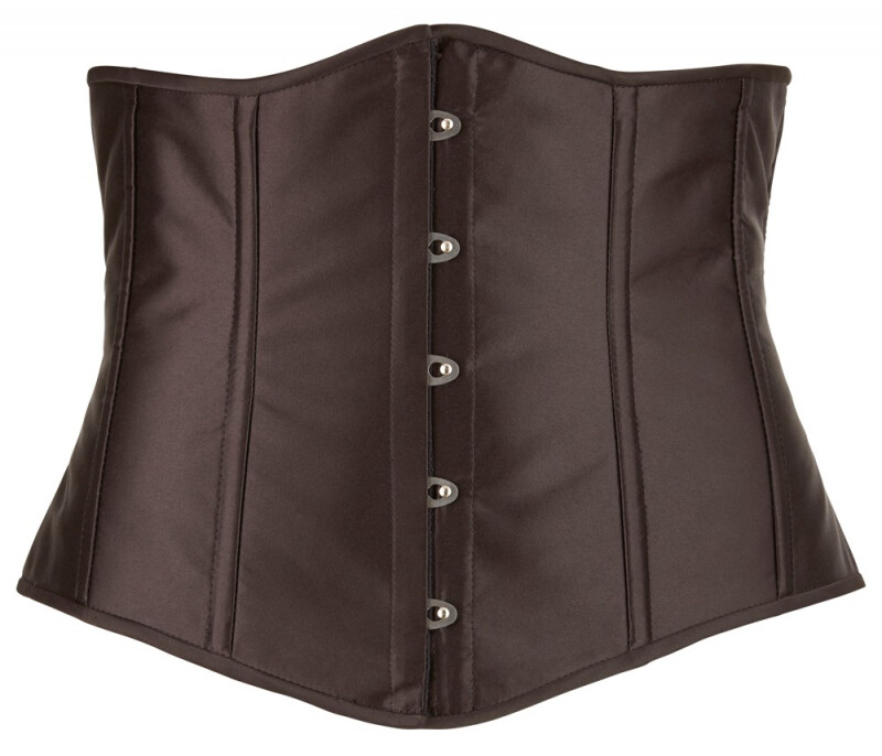 Корсет для талії Cottelli Curves Underbust Corset на гачках і шнурівці, XL - Изображение 5