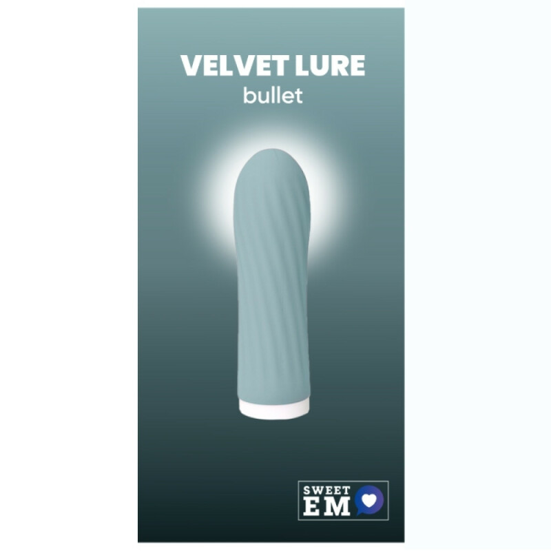 Мінівібратор Sweet Em Bullet рельєфний, блакитний, 8.5 х 2.5 см - Изображение 5