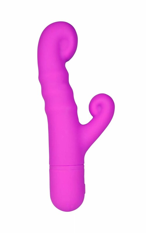 Вібратор-кролик Peachy Miss V, силіконовий, фіолетовий, 18.9 х 3.8 см - Зображення 2