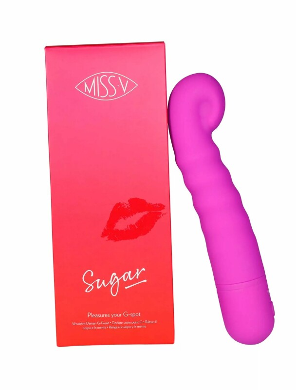 Вібратор для точки G Sugar Miss V, силіконовий, фіолетовий, 18.8 х 3.8 см