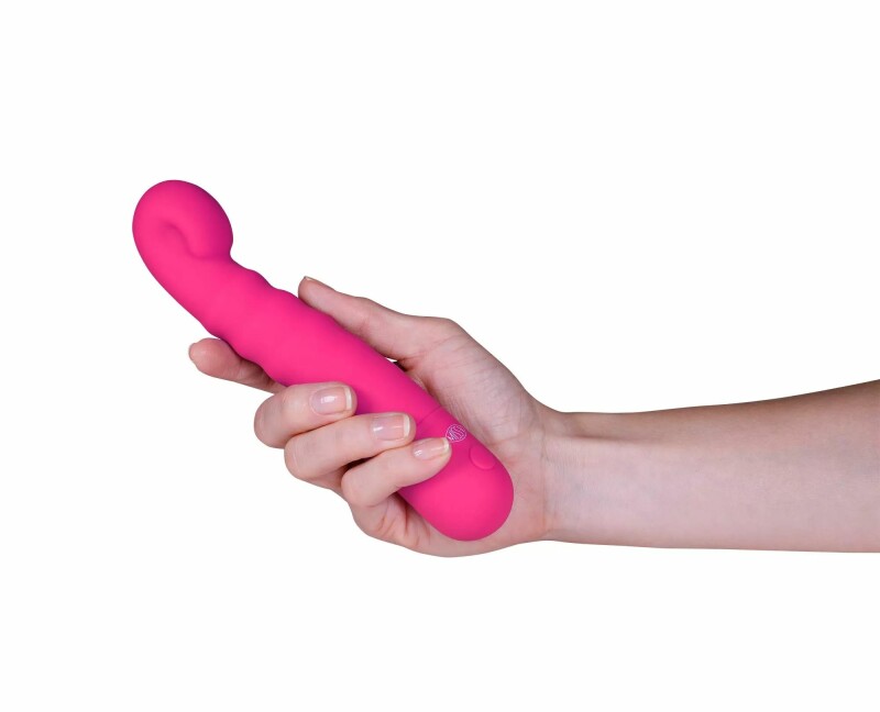 Вібратор для точки G Sugar Miss V, силіконовий, рожевий, 18.8 х 3.8 см - Изображение 3