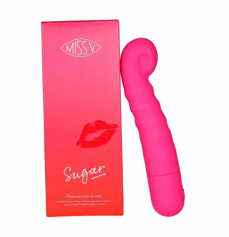 Вібратор для точки G Sugar Miss V, силіконовий, рожевий, 18.8 х 3.8 см