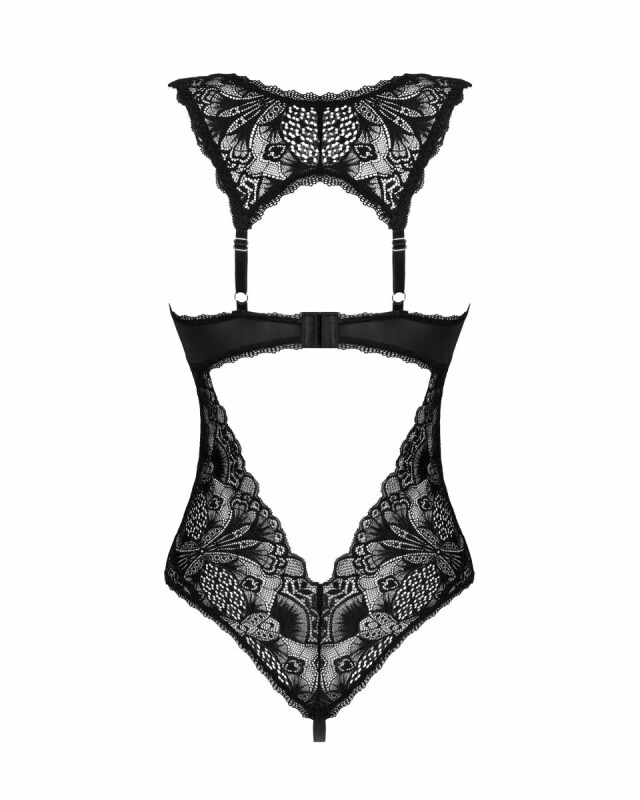 Боді еротичне з інтимним вирізом M/L Donna Dream Obsessive, чорне - Зображення 3