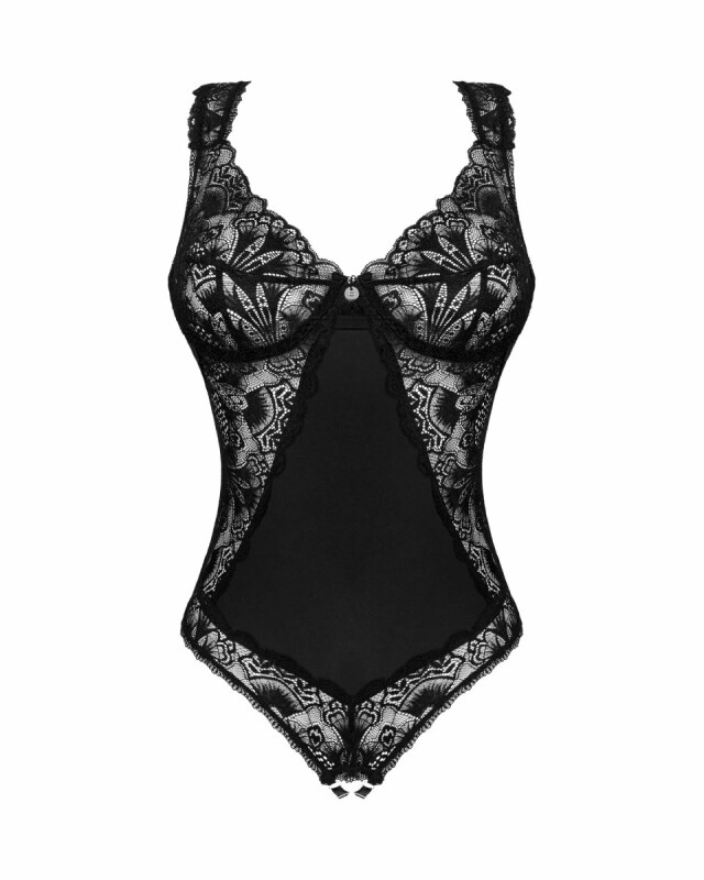 Боді еротичне з інтимним вирізом M/L Donna Dream Obsessive, чорне - Зображення 2