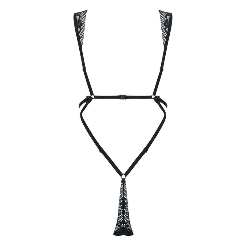 Боді сексуальне мереживне S/M Figurea Obsessive, чорне - Зображення 3