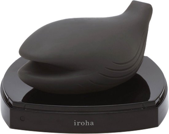 Вібратор для клітора у формі кита Iroha+ Yoru Tenga, медичний силікон, чорний - Зображення 6