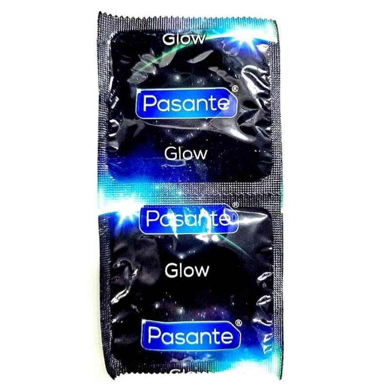 Презерватив Pasante Glow Condoms світиться в темряві, 53 мм, 1 шт