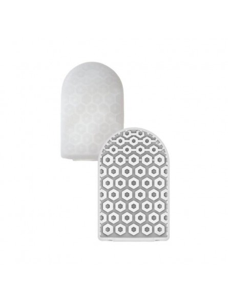 Міні мастурбатор нереалістичний Tenga Pocket Hexa-Brick, з рельєфом, білий, 7.5 х 5.5 см - Изображение 5