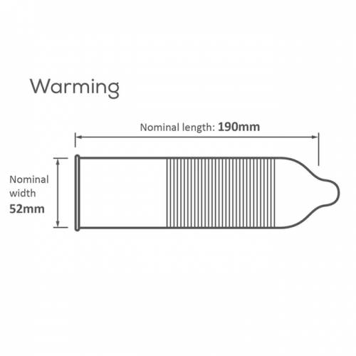 Презервативи латексні Pasante Warming, зігріваючі, 1 шт. - Зображення 1
