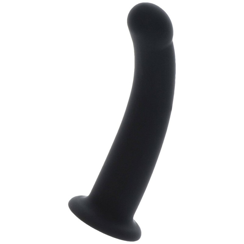Насадка на страпон Taboom Strap-On Dong Medium чорна, 14 х 3.3 см - Зображення 1