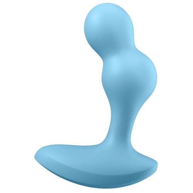 Анальний вібратор Satisfyer Deep Diver з додатком, блакитний, 11.2 х 4.3 см